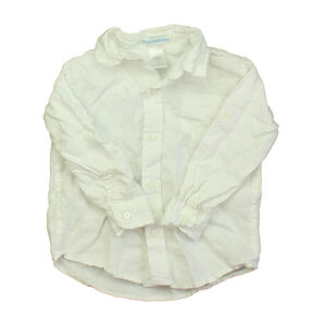 Janie and Jack Boys White Button Down Long Sleeve size: 2T